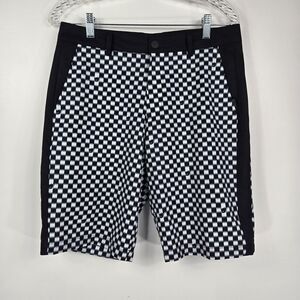 WAAC Win At All Costs Men's Size 1 Waist 32 Checkered Golf Shorts EUC